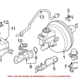 Bargain Genuine BMW 11667560242 - Brake Vacuum Hose (Rear)