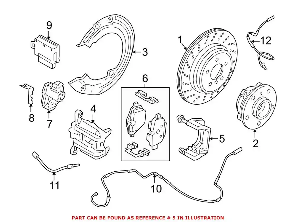 Place Order Genuine BMW 34206870634 - Disc Brake Caliper Bracket (Rear Right)