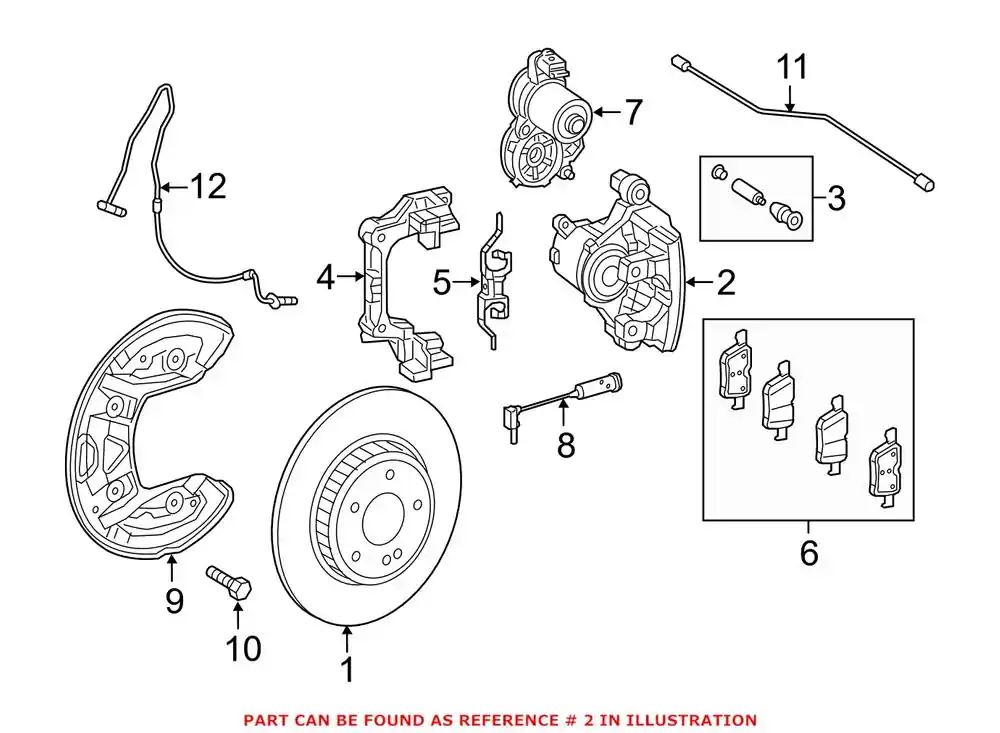 Hassle-Free Returns Genuine Mercedes-Benz 2054230181 - Disc Brake Caliper (Rear Left)