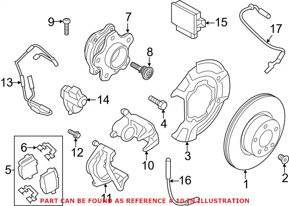 Place Order Genuine BMW 34216887385 - Disc Brake Caliper (Rear Left)