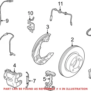 Authentic Genuine BMW 34116769094 - Disc Brake Caliper (Front Right)