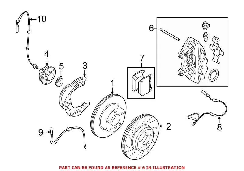 Place Order Genuine BMW 34116799466 - Disc Brake Caliper (Front Right)