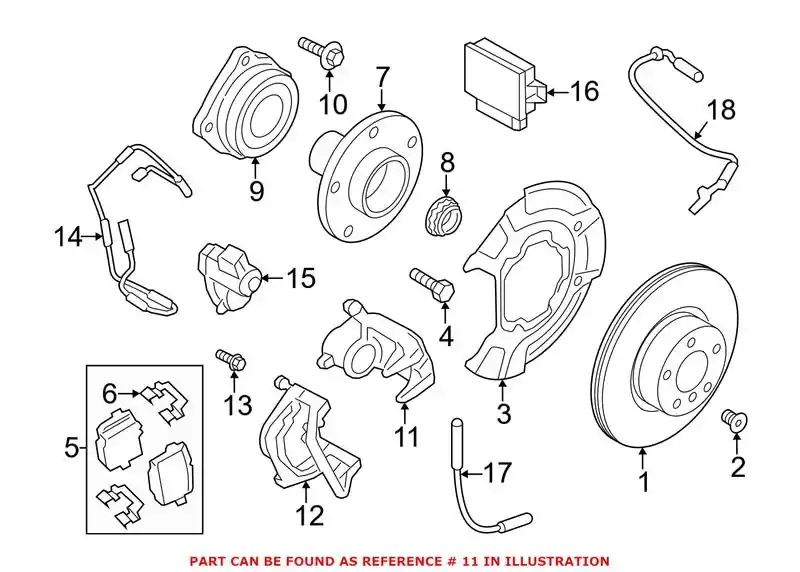 Sale Genuine BMW 34216791017 - Disc Brake Caliper (Rear Left)