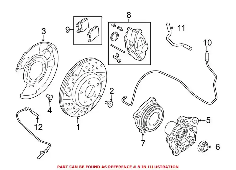 Flash Sale Genuine BMW 34218046261 - Disc Brake Caliper (Rear Left)