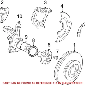 Wholesale Genuine VW/Audi 7M3615123 - Disc Brake Caliper (Front Left)