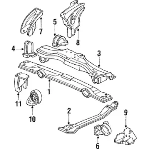 Bargain Genuine Honda 50825-SF1-000Bracket, FR. Engine Mounting