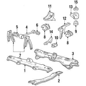 Limited Edition Genuine Honda 50842-SA5-070Bracket, R. Torque Rod
