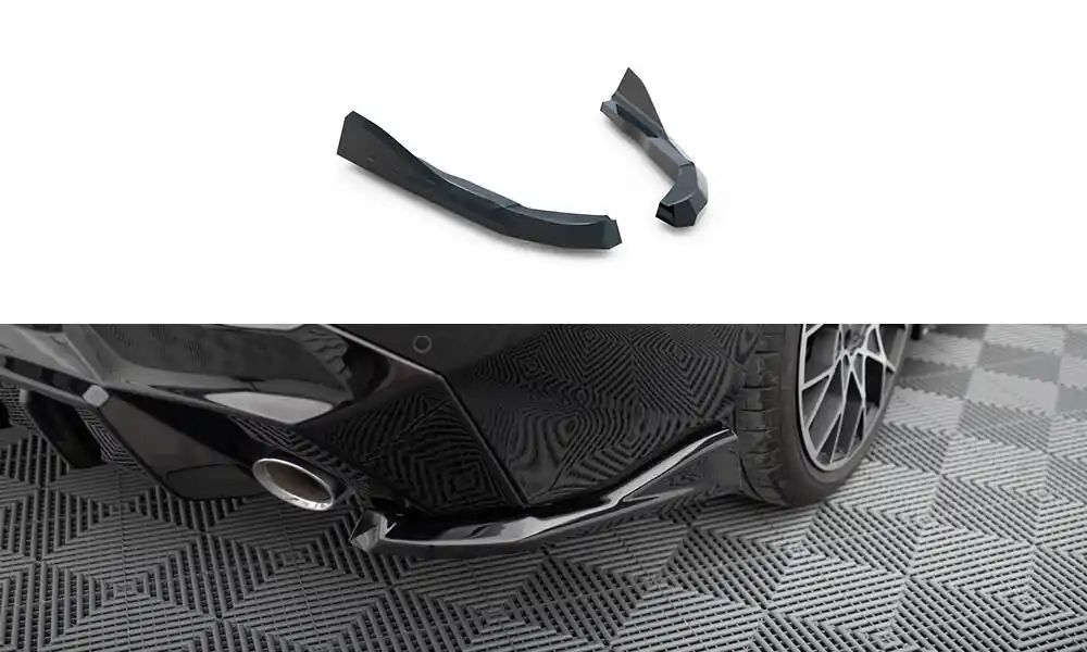 MAXTON DESIGN REAR SIDE SPLITTERS V.4 BMW 2 G42 (set for Maxton valance) Fresh Stock