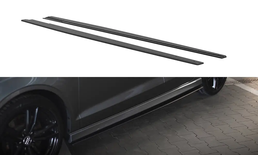 Budget MAXTON DESIGN Street Pro Side Skirts Diffusers Audi S3 / A3 S-Line Sedan 8V