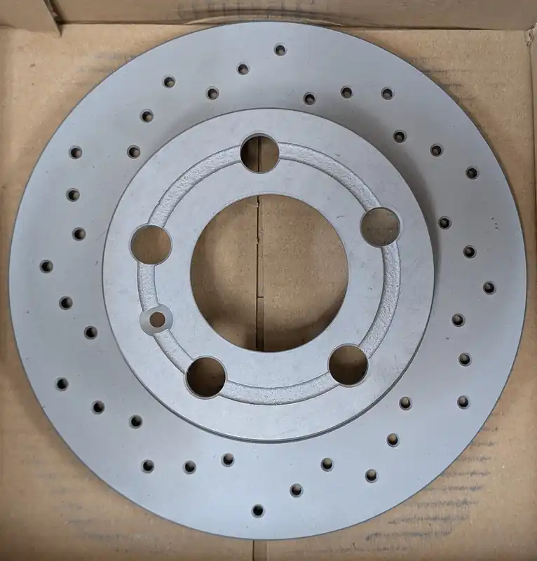 Zimmermann Cross-Drilled Rear Brake Rotor - VW Mk4 Golf, Jetta, New Beetle Crafted