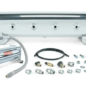 Air Lift Performance 4 Gal. 7-Port Polished Tank w/ Viair 444c chrome compressor, 1/4" & 3/8" fittings & tank mounting hardware Weekend Sale