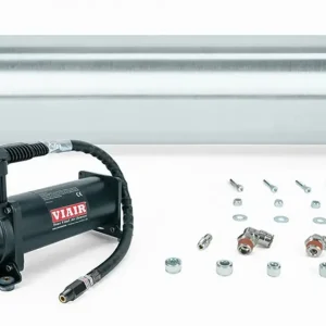 Air Lift Performance 28" FLO Tank w/ Viair 444c black Compressor, 1/4" & 3/8" fittings and tank mounting hardware Top Rated