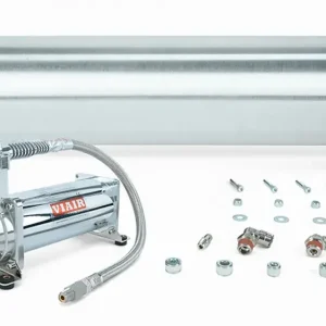 Air Lift Performance 24" FLO Tank w/ Viair 444c Compressor, 1/4" & 3/8" fittings and tank mounting hardware Genuine
