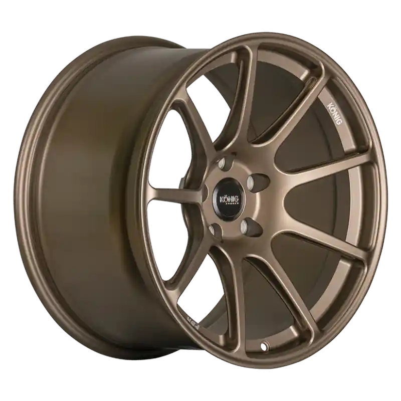 Weekend Sale Konig Forged F5R 18x9 5x112 ET42 Satin Bronze Wheel (Knurled Bead)