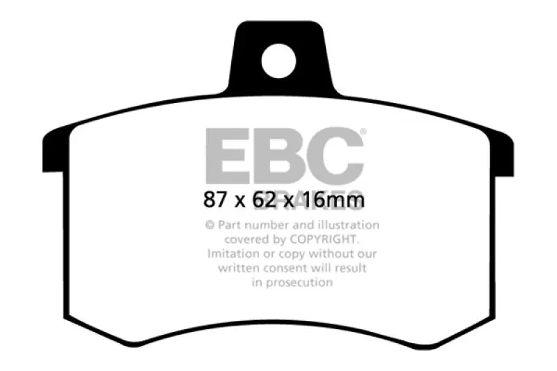 Luxury EBC 91-95 Alfa Romeo 164 2.0 Turbo Ultimax2 Rear Brake Pads