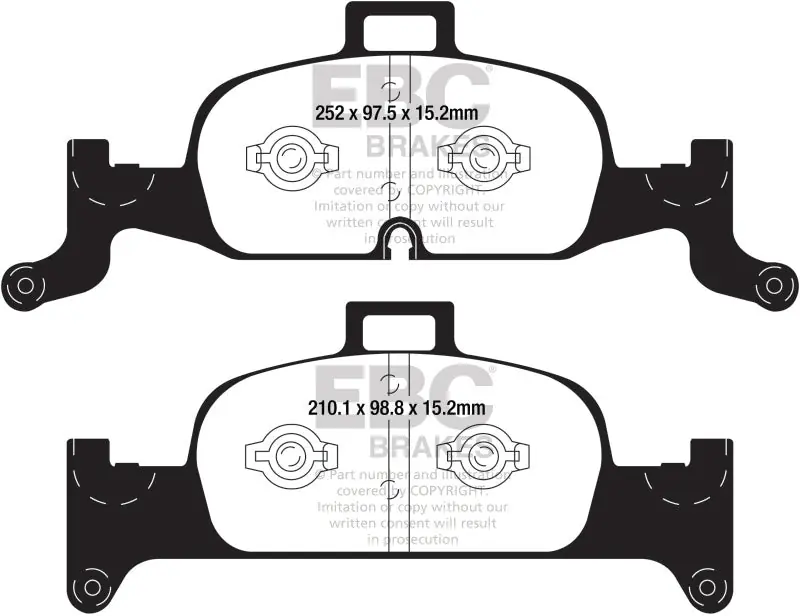 Editor’s Pick EBC 2018+ Audi A4 Allroad Quattro 2.0L Turbo Ultimax2 Front Brake Pads