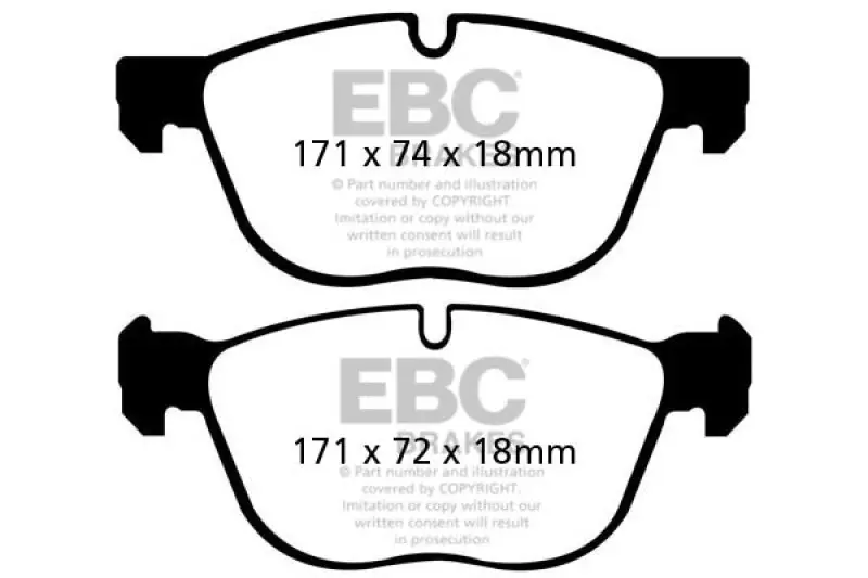 EBC 07-10 BMW X5 3.0 Ultimax2 Front Brake Pads Shop Now