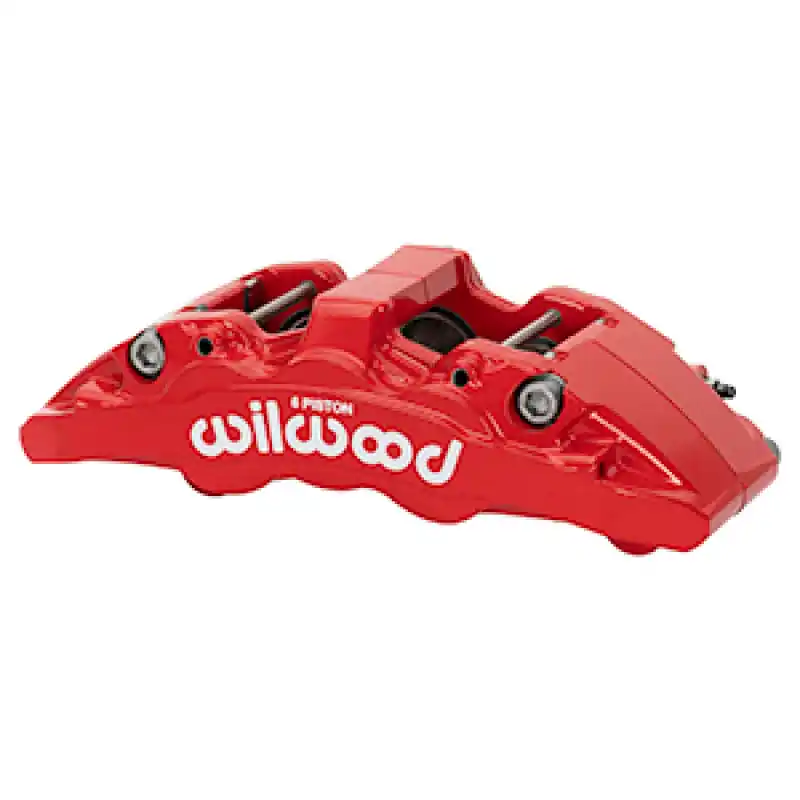 Wilwood Caliper - Aero6-DM-L/H - Red 1.62/1.38/1.38in Piston 1.25in Disc Best Choice
