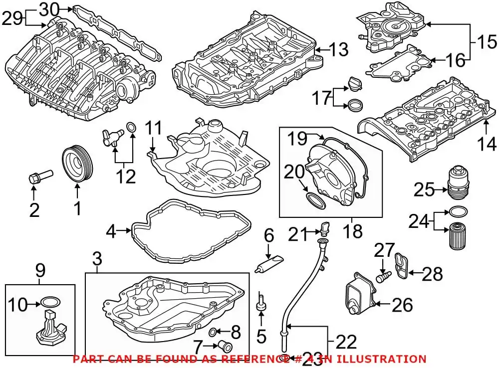 Genuine VW/Audi 06K103649H - Engine Oil Pan Gasket Secure Checkout