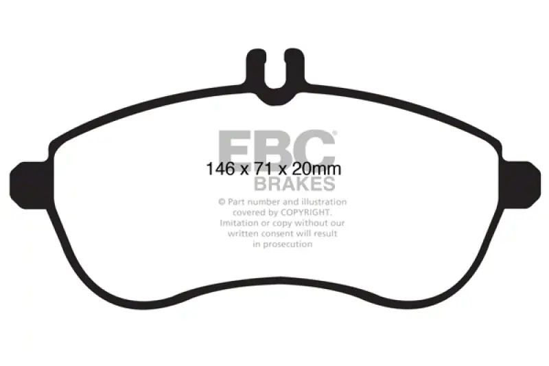 Limited Edition EBC Brakes Throtl Redstuff Brake Pad Sets Fronts Only - DP31989C DP31989C