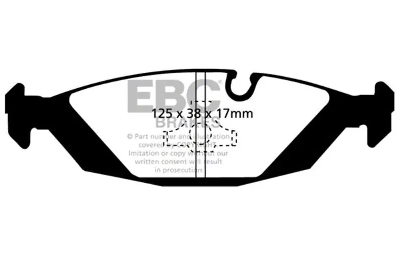 EBC Brakes Throtl Bluestuff Brake Pad Sets Rears Only - DP5447NDX DP5447NDX Fast Shipping