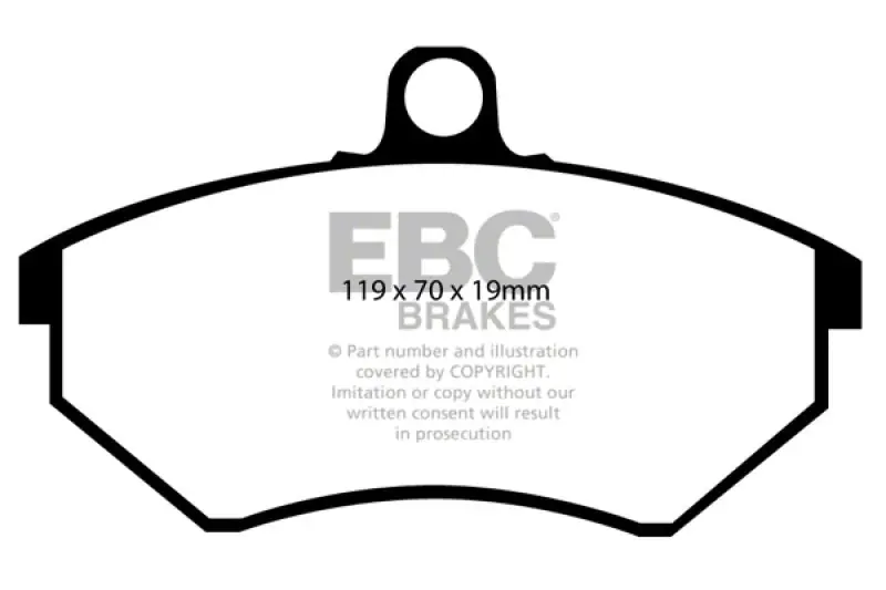 Handmade EBC Brakes Throtl Ultimax2 Brake Pad Sets Fronts Only - UD684 UD684
