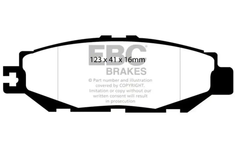 Bargain EBC Brakes Throtl Ultimax2 Brake Pad Sets Rears Only - UD613 UD613