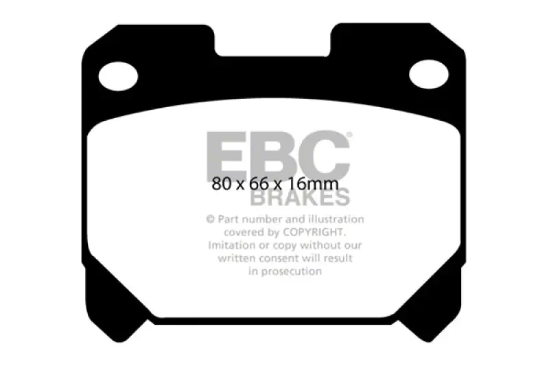 Buy Today EBC Brakes Throtl Ultimax2 Brake Pad Sets Rears Only - UD630 UD630