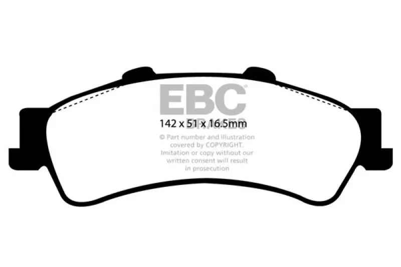 EBC Brakes Throtl Ultimax2 Brake Pad Sets Rears Only - UD792 UD792 Must Have