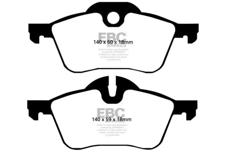 EBC Brakes Throtl Ultimax2 Brake Pad Sets Fronts Only - UD939 UD939 Bargain