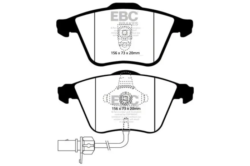 EBC Brakes Throtl Redstuff Brake Pad Sets Fronts Only - DP31510C DP31510C Cheap