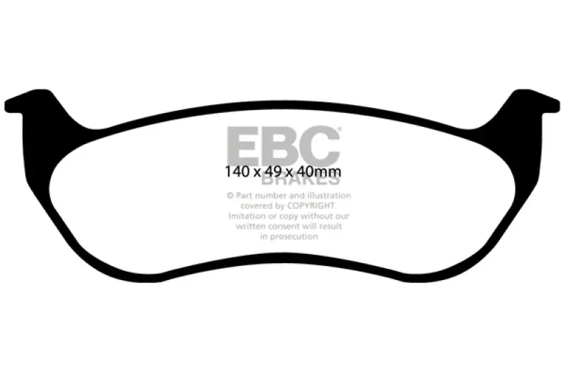 Big Sale EBC Brakes Throtl Extra Duty Brake Pad Sets Rears Only - ED91673 ED91673