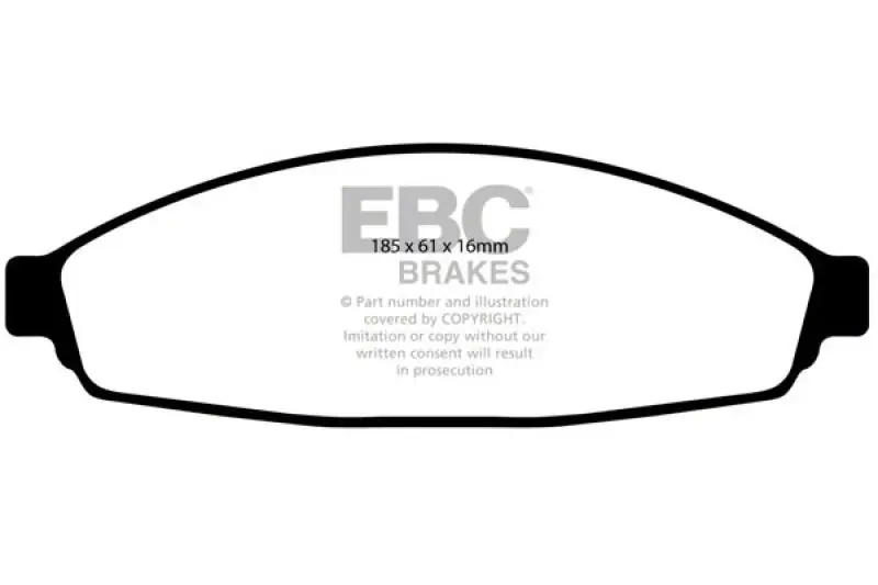 EBC Brakes Throtl Ultimax2 Brake Pad Sets Fronts Only - UD931 UD931 Money Back Guarantee