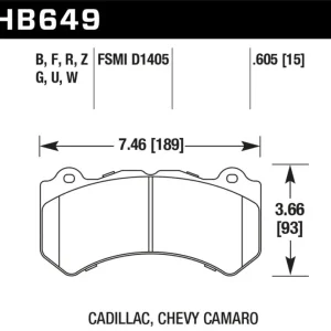 Hot Picks Hawk Performance Throtl 08-12 Cadillac CTS-V / 12 Jeep Grand Cherokee WK2 - HB649W.605 HB649W.605