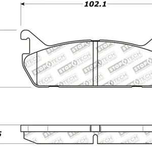 Fast Shipping StopTech Throtl Street Touring 90-93 Mazda Miata Rear Brake Pads D525 - 308.04580 308.04580