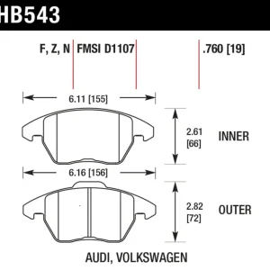 Hawk Performance Throtl A3 Quattro / VW EOS / Golf / - HB543F.760 HB543F.760 Get Yours
