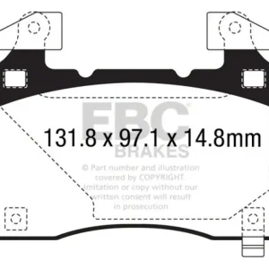 Fan Favorite EBC Brakes Throtl Ultimax2 Brake Pad Sets Fronts Only - UD14741 UD14741
