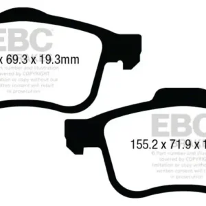 Time-Limited EBC Brakes Throtl Yellowstuff Brake Pad Sets Fronts Only - DP43026R DP43026R