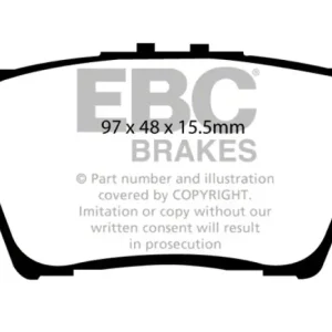 EBC Brakes Throtl Yellowstuff Brake Pad Sets Rears Only - DP41793R DP41793R Time-Limited