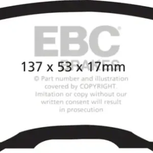 EBC Brakes Throtl Yellowstuff Brake Pad Sets Fronts Only - DP41752R DP41752R Hot Deal