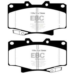 Affordable EBC Brakes Throtl Greenstuff Brake Pad Sets Fronts Only - DP6992 DP6992