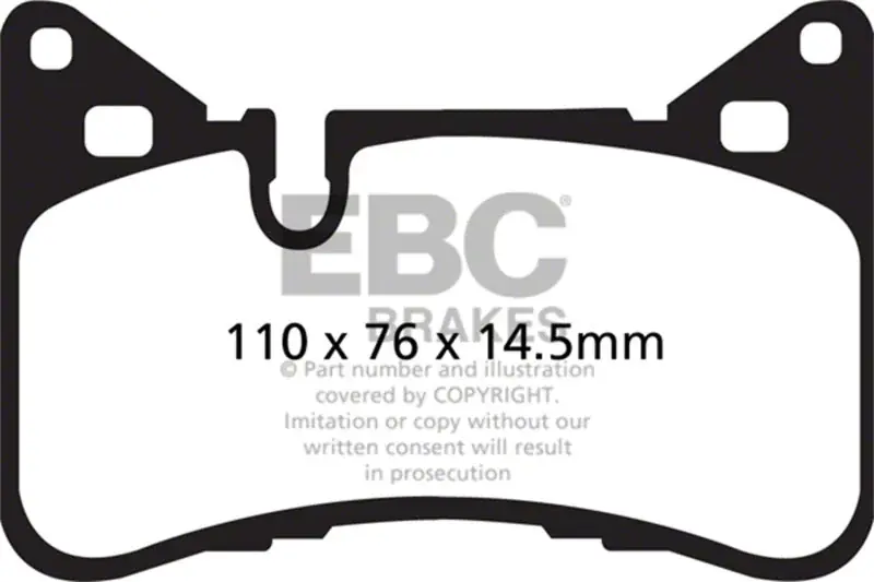 Fan Favorite EBC Brakes Throtl Bluestuff Brake Pad Sets Rears Only - DP52117NDX DP52117NDX