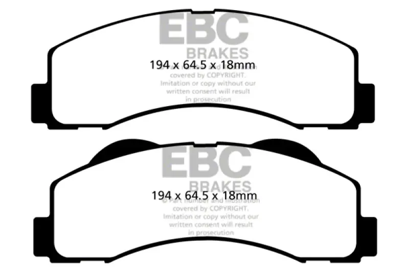 EBC Brakes Throtl Extra Duty Brake Pad Sets Fronts Only - ED91855 ED91855 Fast Shipping