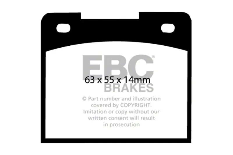 EBC Brakes Throtl Yellowstuff Brake Pad Sets Fronts Only - DP4114R DP4114R Super Sale