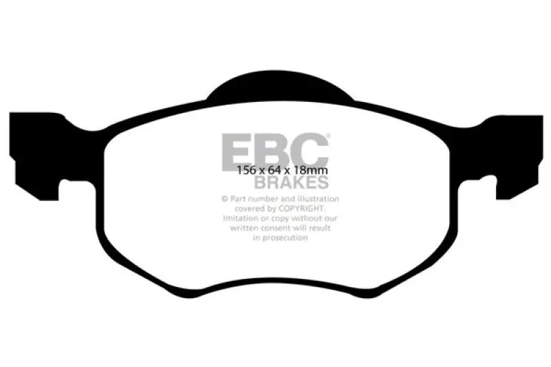 Don’t Miss Out EBC Brakes Throtl Ultimax2 Brake Pad Sets Fronts Only - UD843 UD843