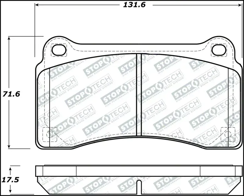 StopTech Throtl Street Select 09-18 Nissan GT-R Rear Brake Pads - 305.13830 305.13830 Buy Online