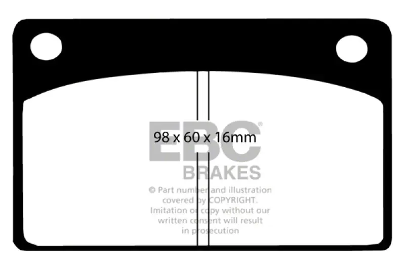Must Have EBC Brakes Throtl Ultimax2 Brake Pad Sets Fronts Only - UD043 UD043