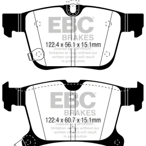 Worldwide Shipping EBC Brakes Throtl Greenstuff Brake Pad Sets Rears Only - DP63066 DP63066