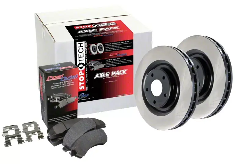 StopTech Throtl OE Coated Front & Rear Brake Kit 4 Wheel - 906.42044 906.42044 Latest