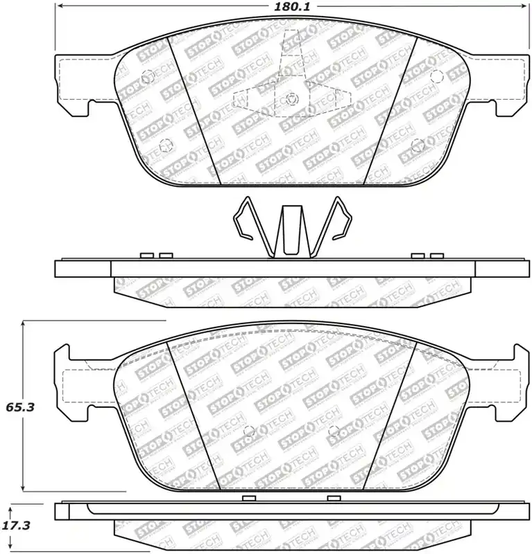 Worldwide Shipping StopTech Throtl 13-19 Ford Escape / 13-18 Ford Focus Street Select - 305.16450 305.16450